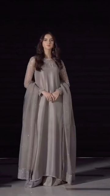 Mahnoor Sheikh, Work Party Dress, Shirt And Trouser, Simple Dress Casual, Embroidery Embellishments, Long Party Dress, Beautiful Long Dresses, Tiktok Account, Pakistani Fancy Dresses