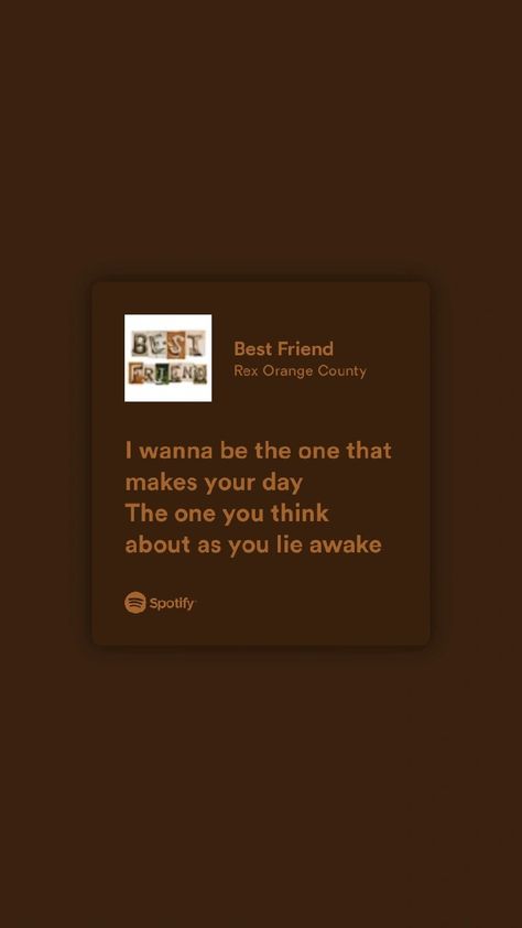 Best Friend Rex Orange County Lyrics, Rex Orange County Lyrics, Random Songs, Country Best Friends, Rex Orange County, Rex Orange, Orange Country, Pretty Names, Music Man