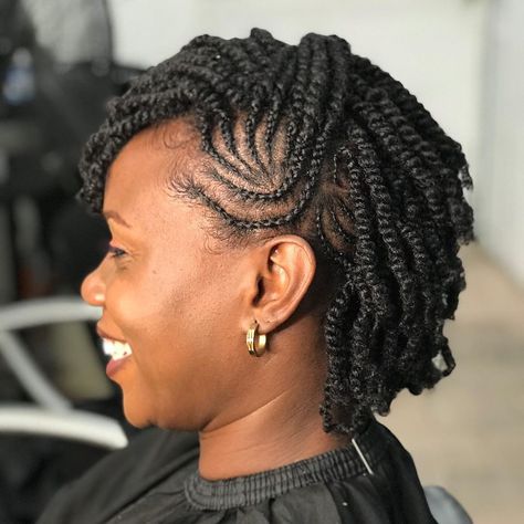 Natural Hair Rope Twist Styles, Crown Twist Natural Hair, Twist For Natural Hair, Kinking Braids Hair Styles, Crown Twist Hairstyle, Kinking Hair Styles Twisting, Natural Crown Braid Hairstyles, Kinking Hair Styles, Natural Hair Twists Protective