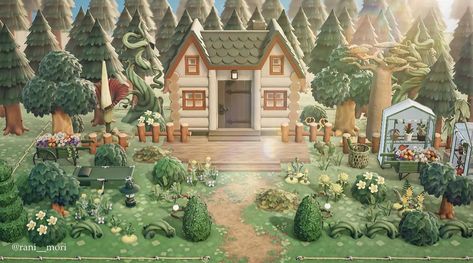 𝚛 𝚊 𝚗 𝚒 . (@rani__mori) • Instagram photos and videos Acnh Happy Home Paradise Garden, Animal Crossing Happy Home Paradise Exterior, Acnh Main House Exterior Ideas, Acnh Hhp, Character House, Acnh House, Pastel Cottagecore, Happy Home Paradise, Cottagecore Animal Crossing