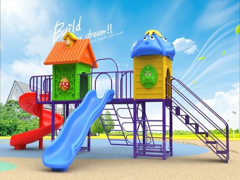 Playground Toys For School, Playground Equipment Design, Slide Drawing Playground, Kids Outdoor Playground, Indoor Soft Play, Children's Playground Equipment, Play Structures, Soft Play Equipment, Playground Set