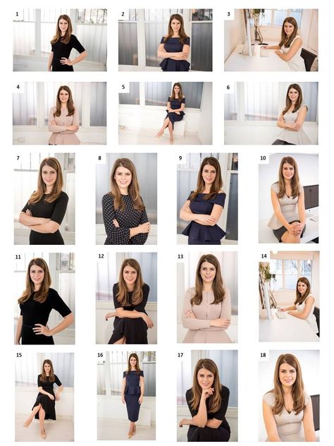 Business Photo Ideas Women, Pose Business Woman, Professional Portraits Women, Business Card Picture Poses, Professional Poses Business, Casual Business Headshots, Prompts For Headshots, Business Casual Poses For Women, At Home Professional Headshots