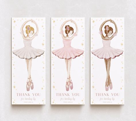 Ballerina Scrunchie Card Template, Ballet Dancer Party Favour, Editable Digital Download - Etsy Ballerina Birthday Cake, Cat Birthday Invitations, Dog Birthday Invitations, Ballet Birthday Party, Ballet Birthday, Ballet Party, Ballerina Birthday Parties, Mermaid Birthday Invitations, Ballerina Party