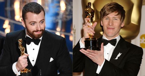 "Hungover and Insanely Happy" Sam Smith Apologizes to Dustin Lance Black for Oscar Mistake  Sam Smith, Dustin Lance Black Lance Black, Sam Smith, Musical, Twitter, Black