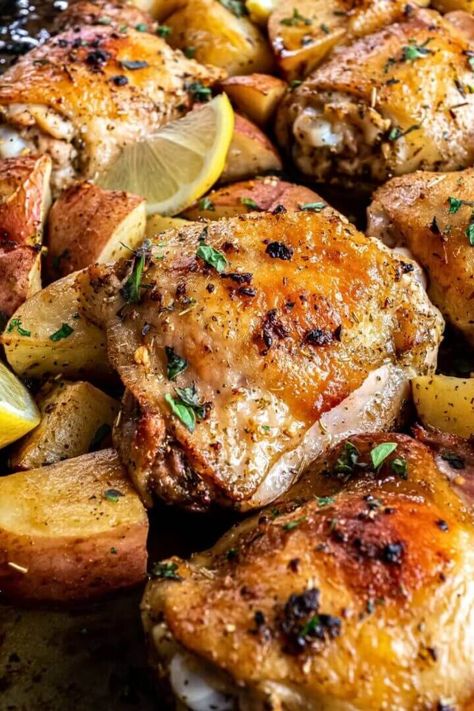 Greek Lemon Chicken and Potatoes Recipe - Top Recipes