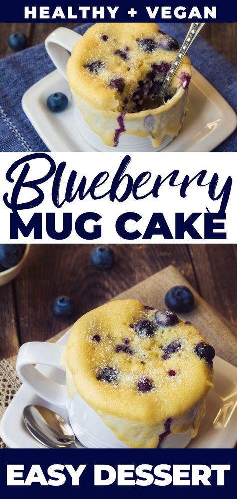 Keto Blueberry Mug Cake, Mug Cake Easy, Blueberry Mug Cake, Microwave Mug Cake, Mug Cake Healthy, Microwave Mug, Muffin In A Mug, Almond Flour Muffins, Keto Blueberry