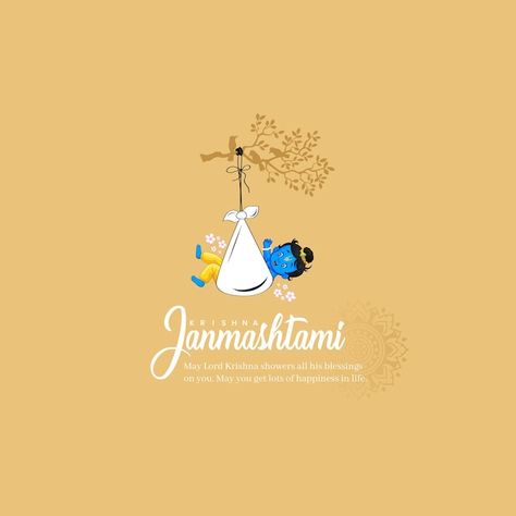 Vector happy krishna janmashtami festiva... | Premium Vector #Freepik #vector #lord #indian-god #holy #flute Happy Janmashtami Creative, Janmashtami Creative Ads, Dhanteras Creative Ads, Janmashtami Creative, Dhanteras Creative, Happy Krishna Janmashtami, Happy Krishna, Onam Festival, Independence Day Images