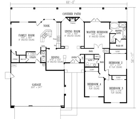 Main Floor Plan: 41-771 Southwest House Plans, Southwest House, Monster House, Monster House Plans, Southwestern Design, Southwest Style, Best House Plans, Building Plans, Future Plans