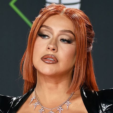 Christina Aguilera Turned Heads In This Skin-Tight Bodysuit At The Latin Grammys—Did We Mention It's COMPLETELY See-Through?! | SHEfinds Christina Aguilera 2024, Christina Aguilera Red Hair, Dyed Redhead, Christina Aguilera Hair, Christina Agulara, Christina Aguilera 2000s, Cristina Aguilera, Latin Grammys, Redhead Makeup