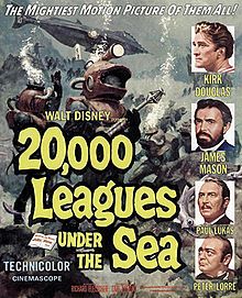 Steampunk Movies, Vintage Films, James Mason, Bryan Singer, Science Fiction Movies, Kirk Douglas, Leagues Under The Sea, Classic Movie Posters, Film Disney