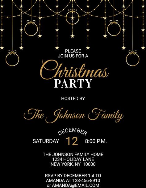 Stars Invitation, Graduation Invites, Elegant Christmas Party, Christmas Party Host, Traditional Invitation, Gold Glitter Stars, Glitter Stars, Elegant Christmas, Graduation Invitations