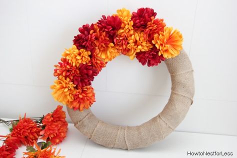 Diwali Wreath, Dia De Los Muertos Decorations Ideas, Burlap Flower Wreaths, Can't Help Myself, Fall Decor Wreaths, Tulle Wreath, Creative Wreaths, Diwali Decorations At Home, Thanksgiving Diy