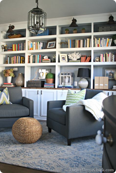 Design Dilemma – Converting a Dining Room into a Living Room Dining Room Turned Library, Office Seating Area, Sitting Area Design, Library Seating, Home Library Rooms, Basement Lighting, Living Room Built Ins, Dining Room Remodel, Comfy Seating