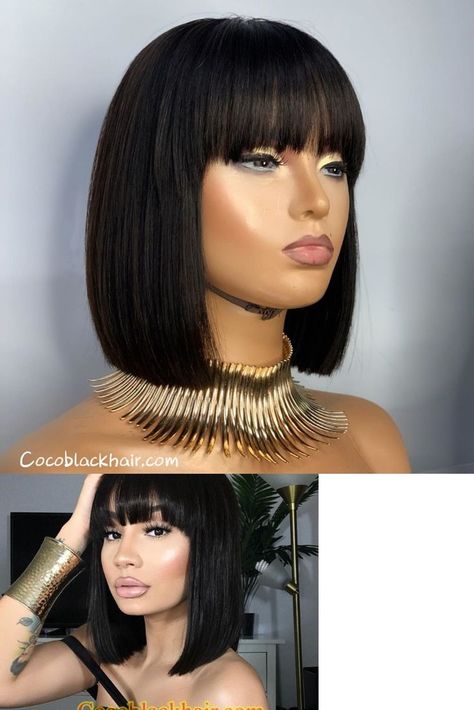 Bob haircut with bangs