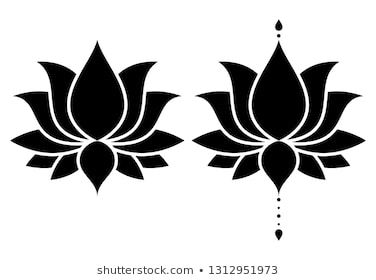 Lotus Flower Cnc Design, Pichwai Lotus Sketch, Cnc Lotus Design, Lotus Flower Stencil Patterns, Lotus Vector Design, Lotus Motif Design, Lotus Black And White, Kamal Flower, Lotus Silhouette