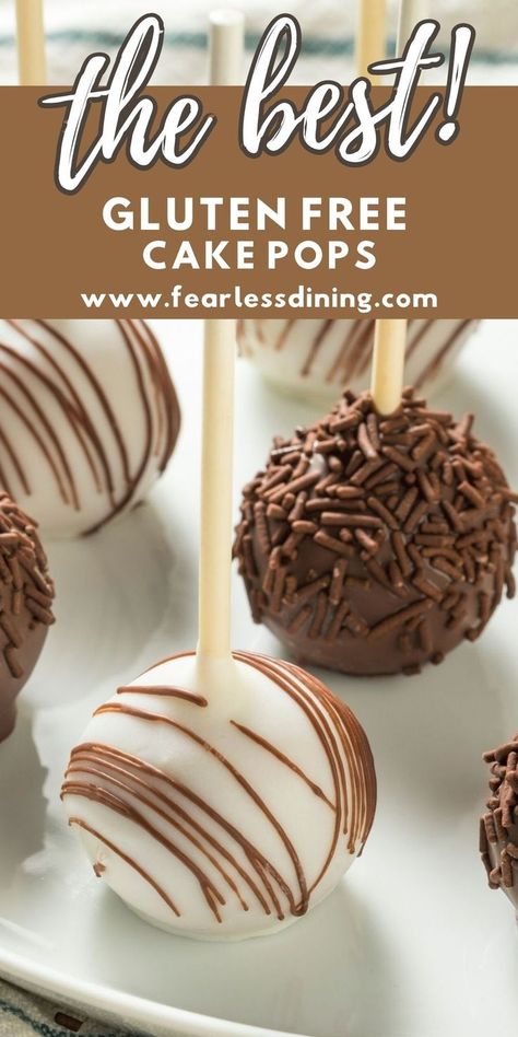 Gf Cake Pops, Gluten Free Cake Pops Recipe, Gluten Free Deserts Easy, Gluten Free Birthday Treats, Gluten Free Cake Mix Recipes, Cake Pops Weihnachten, Best Gluten Free Cake, Gf Pastry, Cake Pops Easy