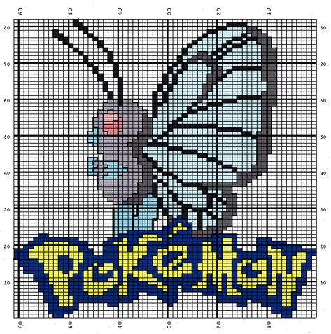 Pokemon Knitting Chart, Pokemon Knitting, Pokemon Chart, Crochet Graphgan, Pokemon Cross Stitch Patterns, Pokemon Cross Stitch, Crochet Pokemon, Pokemon Pattern, Pony Pictures