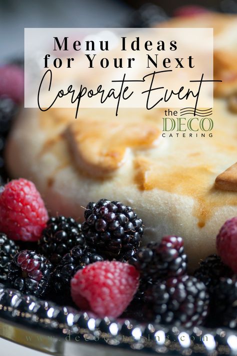 Planning your next work event? Check out our Menu Ideas for Your Next Corporate Event Catering! 🍽️ Corporate Brunch Event, Business Lunch Menu Ideas, Corporate Lunch Ideas Catering, Corporate Breakfast Ideas, Banquet Menu Ideas, Lunch Catering Ideas, Luncheon Menu Ideas, Cheap Catering, Event Catering Ideas