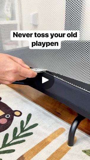 79K views · 596 reactions | Dad turns old playpen into new treasure #dad #diy #toddler #kidsactivities #upcycling | Liz & Jeff | Liz & Jeff · Original audio Repurposed Pack N Play, Reuse Crib Ideas, Pack N Play Repurpose Diy, Pack And Play Repurpose Diy, Playpen Ideas Diy, Playpen Bed Ideas, Play Pen Ideas, Reuse Cribs, Playpen Ideas