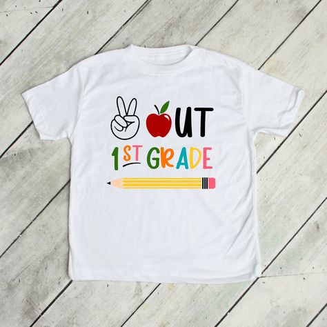 Preschool Svg, Goodbye School, Kindergarten Svg, School Shirt Designs, Pre K Graduation, Teaching Shirts, Kindergarten Shirts, Graduation Shirt, Preschool Graduation