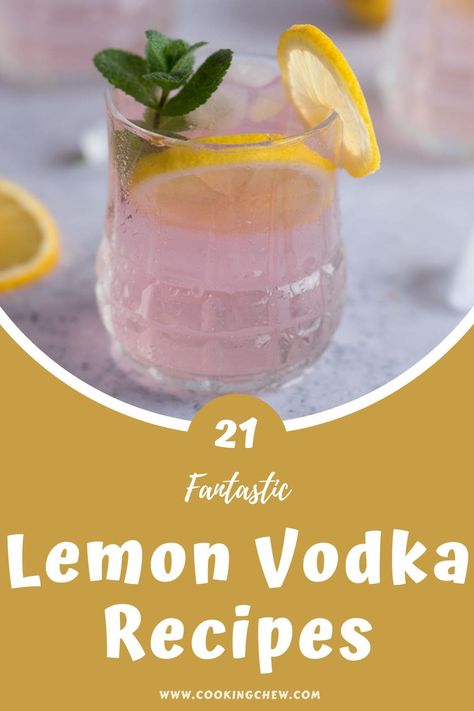 Drinks With Lemon Vodka, Citron Vodka Cocktails, Cocktails With Lemon Vodka, Drinks With Deep Eddy Lemon Vodka, Absolut Citron Drinks Recipe, Vodka Lemon Cocktail, Lemon Vodka Cocktails, Deep Eddy Lemon Vodka Recipes, Lemon Vodka Recipes