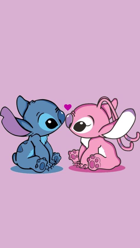 Disney Lilo And Stitch Wallpaper, Cute Drawings Stitch, Stitch Cute Wallpapers, Iphone Wallpaper Stitch, Stitch Angel Wallpaper, Stitch And Angel Wallpaper Iphone, Cute Wallpapers Stitch, Stitch Art Disney, Wallpapers Iphone Fondos Disney