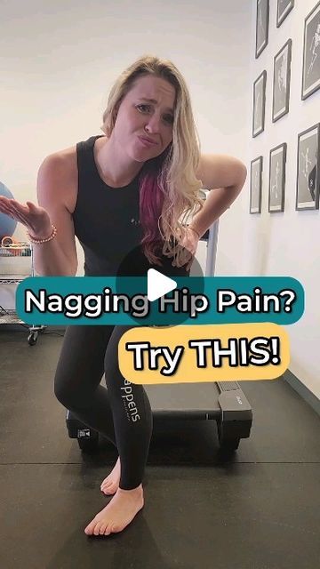 Gait Happens on Instagram: "⚡️ Hip pain? Tight IT bands? Listen up 👂  This trendelenburg pattern is one that we see quite often in our patients.   Let's break it down 🤓 When we are standing on one leg (walking or running for example) the hip on the standing leg side is in charge. It works together with our core to ensure that our pelvis stays level.   When this hip isn't performing the way we want it to, the pelvis drops. We also see TFL (front outside of the hip) working harder than it needs to.   Our 🎯 is to regain control of the pelvis in the frontal plane and get the glutes participating. This foam roller hip hike is one of our favorite places to start.   1️⃣ Place a foam roller between your hip and the wall (a closed door works too)   2️⃣ Lift up your inner leg. Keep this leg still How To Pop Hip, How To Pop Your Hip Back Into Place, Pilates For Hip Flexor, Frog Stretch Hip Openers, Hip Labral Tear Exercises, Pilates Hip Openers, Yoga Block Stretches Hip Openers, Tight It Band, Sore Hips