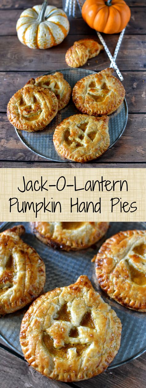 Jack-O-Lantern Pumpkin Hand Pies — Sprinkled With Jules Pumpkin Hand Pies, Halloween Jackolantern, Hand Pie Recipes, Hand Pie, Pumpkin Pies, Everything Pumpkin, Pumpkin Everything, Fall Foods, Mini Pies