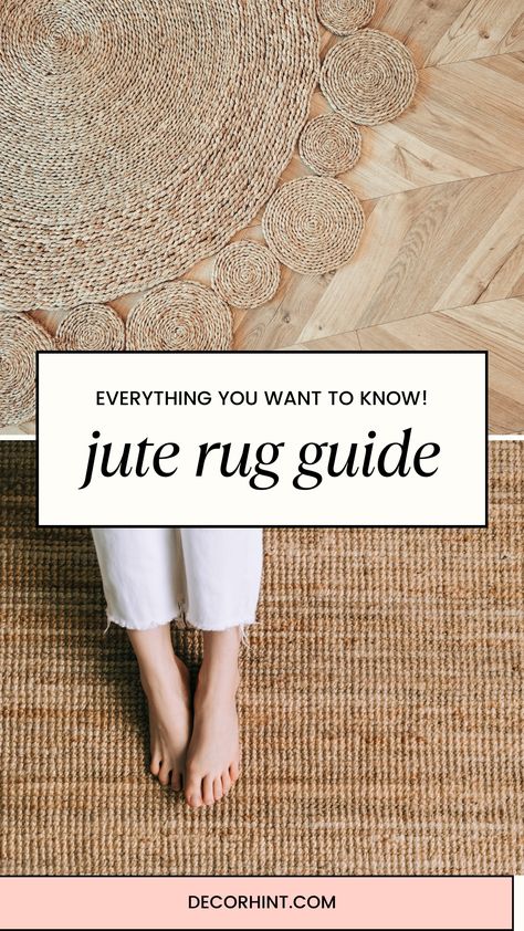 Dive into the world of home decor ideas and  jute rugs with our comprehensive FAQ guide! Learn about the origins, benefits, and care tips for these sustainable and stylish rugs. Click here to read now! Vintage Rug Layered Over Jute, French Country Foyer, Jute Rug Bedroom, Outdoor Jute Rug, Chunky Jute Rug, Rug Over Carpet, Rug Placement, Jute Wool Rug, Braided Jute Rug