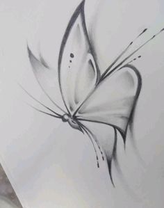 Draw A Butterfly, Easy Butterfly Drawing, Drawing Shading, Blending Techniques, Cute Easy Paintings, Butterfly Art Drawing, Butterfly Sketch, Beauty Drawings, Butterfly Butterfly