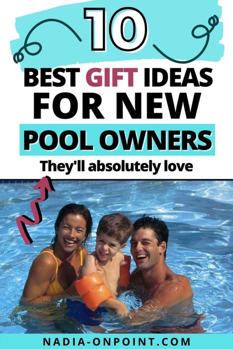 Swimming Pool Accessories Ideas, Pool Themed Gift Basket, Must Have Pool Accessories, New Pool Gift Ideas, Poolside Must Haves, Pool Basket Gift Ideas, Pool Party Hostess Gift Ideas, Best Pool Accessories, Pool Must Haves Accessories