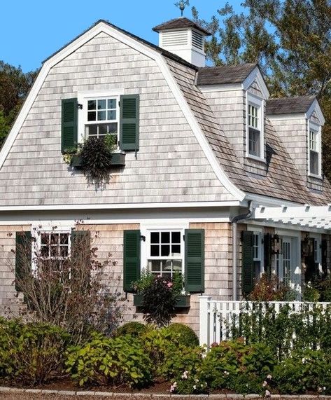 Dutch Colonial Exterior, Gambrel House, Patrick Ahearn Architect, Dutch Colonial Homes, Patrick Ahearn, Gambrel Style, Gambrel Roof, Shingle Style Homes, Colonial Exterior