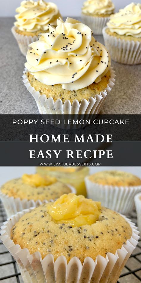 Poppy Seed Cupcakes Recipe, Lemon Poppy Cupcakes, Lemon Poppyseed Cupcakes Recipe, Almond Poppyseed Cupcakes, Lemon And Poppy Seed Cupcakes, Homemade Cupcakes From Scratch, Cupcake From Scratch, Ultimate Cupcake Recipe, Lemon Poppyseed Cupcakes