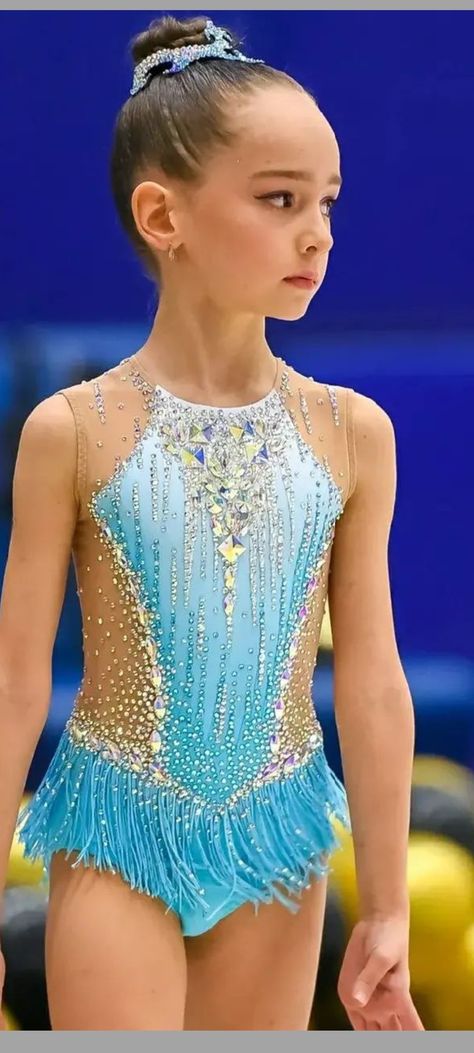 Leotards Gymnastics Rhythmic, Blue Leotard, Tap Costumes, Gymnastics Outfits, Rhythmic Gymnastics Leotards, Figure Skating Dresses, Skating Dresses, Rhythmic Gymnastics, Gymnastics Leotards