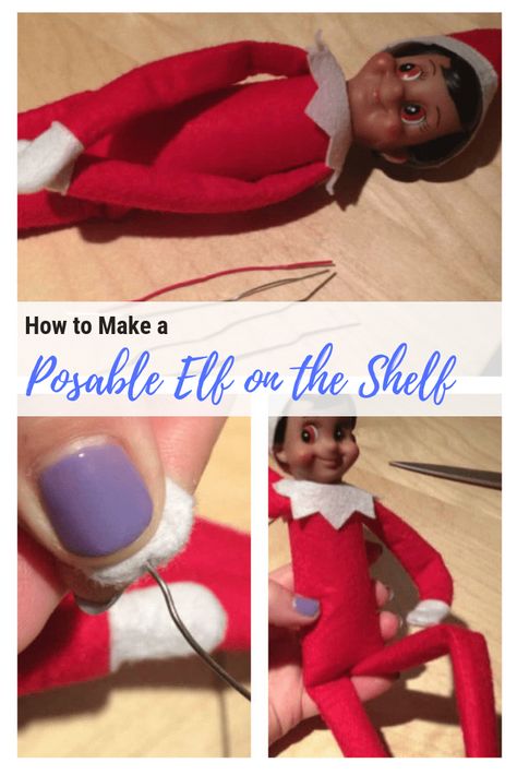 How to Make Your Elf on the Shelf Posable | DIY Posable Elf on the Shelf | #ElfOnTheShelf #PosableElfonTheShelf How To Make Your Elf On The Shelf Bendy, How To Make Elf On The Shelf Stand Up, How To Elf On The Shelf, Make Elf On The Shelf Bendable, How To Make Your Elf Bendable, How To Make Elf Stand Up, How To Make Elf On The Shelf Posable, How To Get Elf On The Shelf To Pose, How To Make Your Elf Stand Up