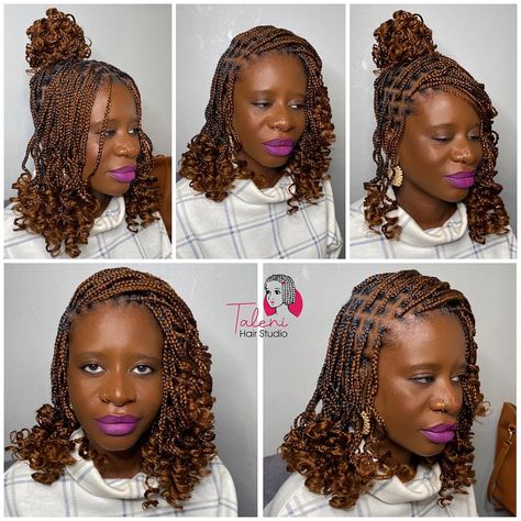 Short Knotless Braids, Short Knotless, Bob Braids Hairstyles, Thanksgiving Hair, Short Box Braids Hairstyles, Hair Romance, Short Box Braids, Natural Braids, Bob Braids