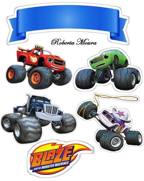 Blaze Cake Topper, Blaze Cakes, Blaze And The Monster Machines Party, Certificate Design Template, Birthday Cake Topper Printable, Monster Truck Birthday, Paw Patrol Party, Crazy Cakes, Certificate Design