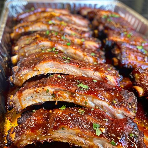 Honey Garlic Ribs Recipe, Honey Garlic Ribs Slow Cooker, Honey Garlic Ribs Oven, Boneless Spare Ribs, Emma Food, Garlic Ribs, Honey Ribs, Honey Garlic Ribs, Bbq Meats