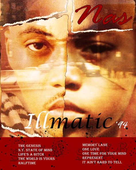 I recreated the iconic Illmatic cover album from Nas Nas Album Poster, Nas Poster, Nas Albums, Nas Illmatic, Cover Album, Hip Hop Music, Names With Meaning, Memory Lane, To Tell