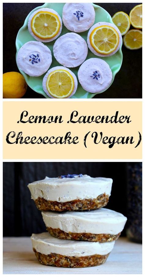 Vegan Lavender Cheesecake, Vegan Lavender Recipes, Lavender Cakes, Lavender Cheesecake, Low Glycemic Snacks, Low Glycemic Desserts, Healthy Vegan Dessert, Hipster Food, Cheesecake Vegan