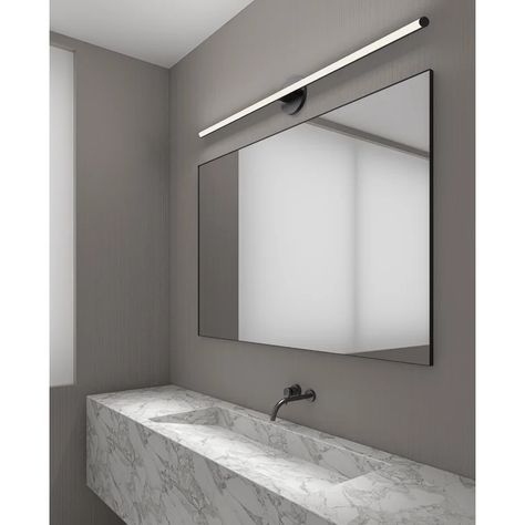 Sonneman Fino™ 1 - Light Dimmable LED Bath Bar - Wayfair Canada Modern Bathroom Vanity Lighting, Sonneman Lighting, Vanity Light Fixtures, Bathroom Reno, Bath Bar, Bath Vanity Lighting, Bathroom Light Fixtures, Bath Light, Bathroom Vanity Lighting