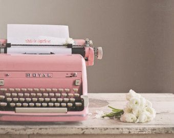 Aesthetic Pictures - Pink Aesthetic - Wattpad Pink Typewriter, Royal Typewriter, Murs Roses, Tout Rose, Pink Photography, Pink Inspiration, Pastel Pink Aesthetic, Picture Collage Wall, Style Deco