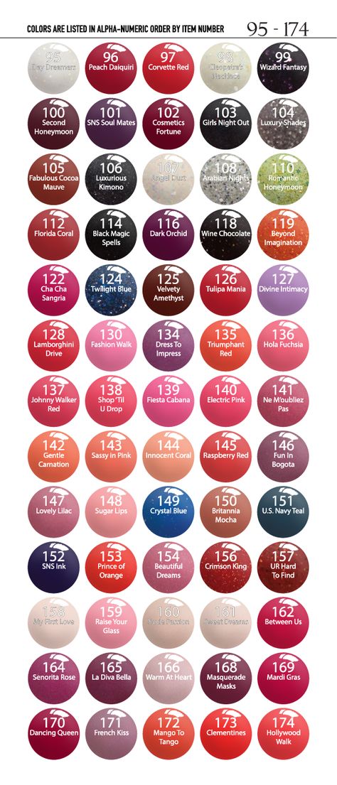 Signature Nail System SNS 1 Oz Dipping Powder Pre-Bond Color 1-350 Free Shipping Sns Nail Powder, Fingernail Colors, Cranberry Nails, Sns Colors, Sns Powder, Dip Colors, Sns Nails Designs, Dip Nail Colors, Nexgen Nails