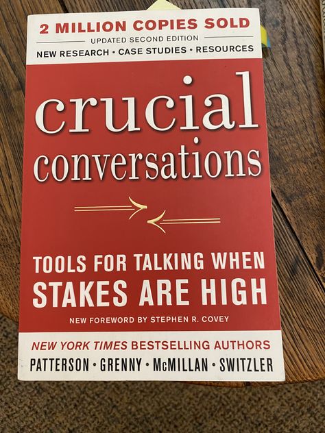 Crucial Conversations Book, Crucial Conversations, High Stakes, Book Review, Case Study, New York Times, Books To Read, Book Cover, Reading