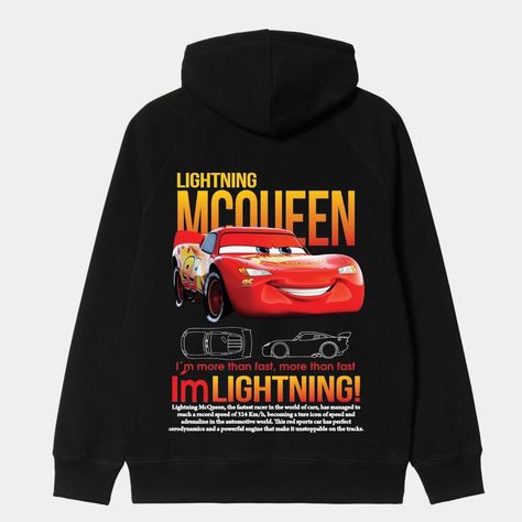 LIGHTING MCQUEEN AND SALLY CARRERA HOODIES . NEW ARRIVAL .Colours - black/white sizes - S/M/L/XL . DM TO ORDER NOW #new #best #hoodies #sallycarrera #cars #lighting McQueen . #viral #toptags #appreal #newarrival . Lighting Mcqueen And Sally, Mcqueen And Sally, Sally Carrera, Lighting Mcqueen, Red Sports Car, Best Hoodies, Car Themes, Lightning Mcqueen, 18th Birthday