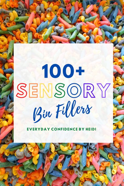 Cheap Sensory Bin Fillers, Sensory Boxes For Toddlers, Dollar Store Sensory Bins, Box Filler Ideas, Sensory Bin Fillers, Sensory Activities For Toddlers, Toddler Sensory Bins, St Patricks Day Quotes, Halloween Sensory