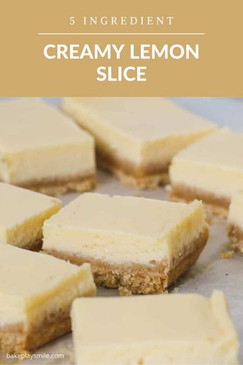 Healthy Lemon Slice, Sweet Slices, Recipe Using Lemons, Slice Recipes, Citrus Slice, Vanilla Bean Cheesecake, Cheesecake Bar Recipes, Recipe Dessert, Slices Recipes