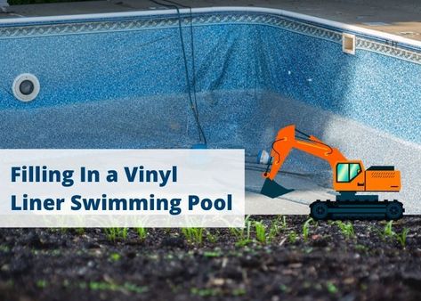 Tired of your vinyl pool and all the maintenance chores that come with it? Read our article to learn how to fill it in and discover some alternative options! Vinyl Pools Inground, Tanning Ledges, Swimming Pool Construction, Vinyl Pool, Pricing Calculator, Pool Liners, Vinyl Liners, Swimming Pools Inground, Concrete Pool