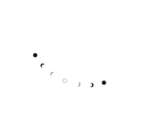 Small Moon Cycle Tattoo, Line Of Planets Tattoo, Small Moon Phase Tattoo Designs, Moon Phases Tattoo Minimalist, Small Planets Tattoo, Fine Line Planet Tattoo, Moon Tattoo Designs Minimalist, Astronomy Tattoo Minimalist, Moon Planet Tattoo