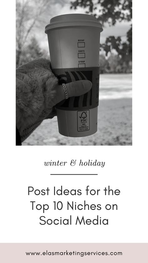 Get 30 winter and holiday post ideas for the top 10 niches on social media - fashion, travel, parenting, and more. Save and use NOW! #contentcreation #instagramideas #contentideas #postideas #topniches #socialmedia #socialmediamanagers #marketingblog Holiday Social Media Posts, Social Media Post Ideas, Winter Snack, Marketing Blog, Winter Photos, Winter Scenery, Post Ideas, Blog Marketing, Winter Activities